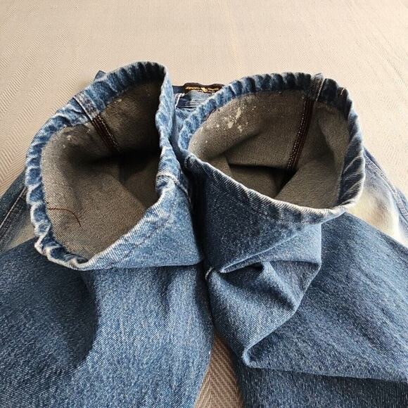 Jordan Craig Jeans Men's 36x32 Medium Blue Wash Distressed Bootcut Denim 79771 - Picture 10 of 16